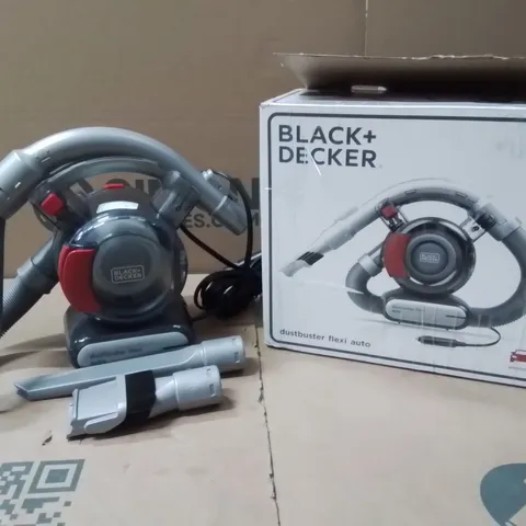 BOXED BLACK + DECKER DUSTBUSTER FLEXI AUTO PD1200AV HANDHELD VACUUM CLEANER - RED & GREY