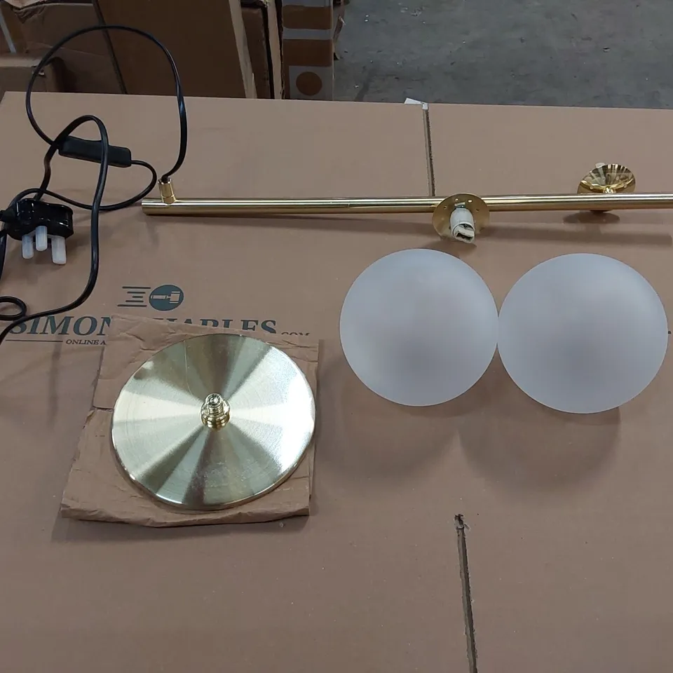 BOXED 53CM GOLD TABLE LAMP (1 BOX)