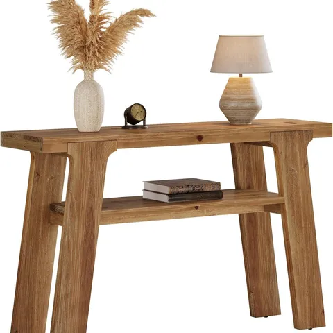 BOXED FARMHOUSE SOLID WOOD CONSOLE TABLE