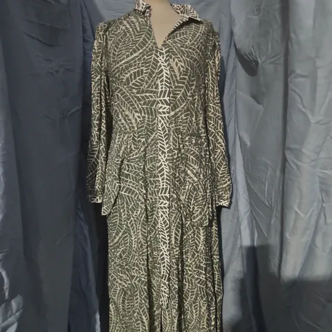 WHITE STUFF RONLEY JERSEY DRESS IN GREEN SIZE UK 16P