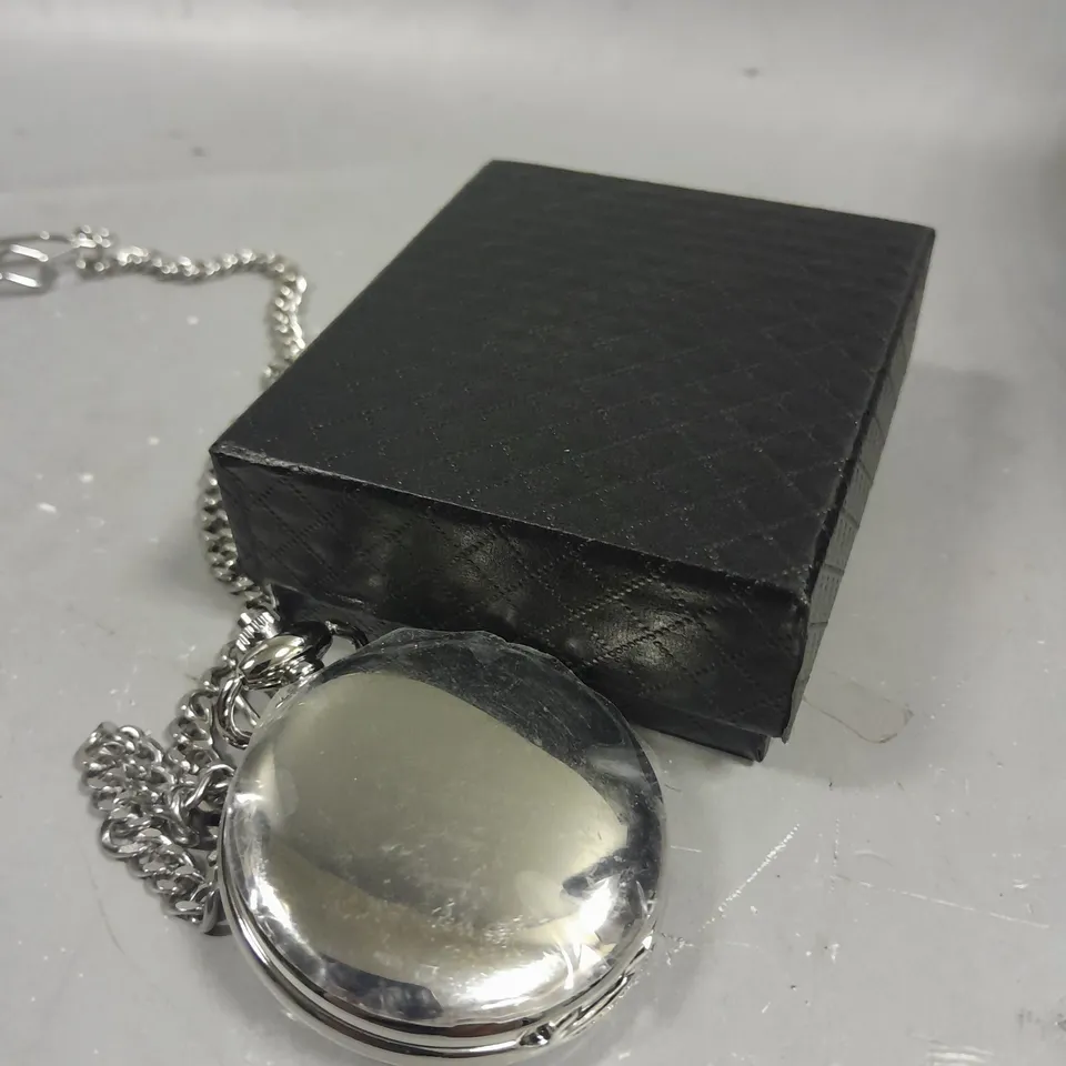 MENS EDISON POCKET WATCH WITH CHAIN