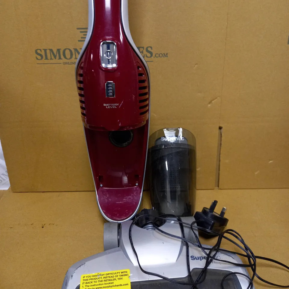 MORPHY RICHARDS SUPERVAC CORDLESS VACUUM CLEANER