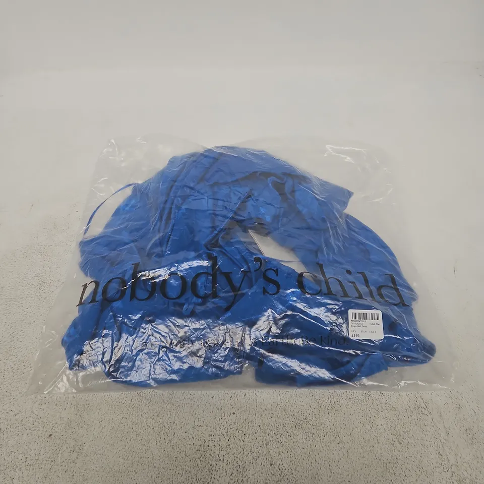 NOBODY'S CHILD BLUE MIDI DRESS - 8