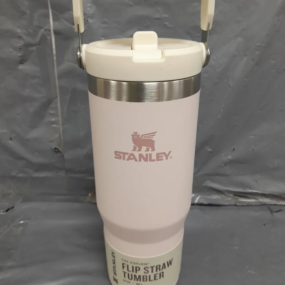 STANLEY THE ICEFLOW FLIP STRAW 0.89 LITRE THERMOS BOTTLE - ROSE QUARTZ