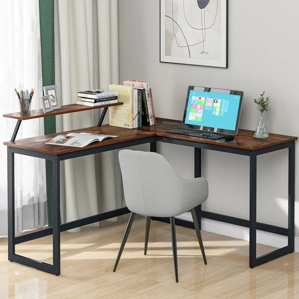 L-SHAPED COMPUTER DESK