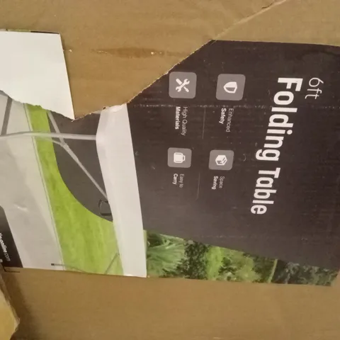 BOXED KEPLIN 6FT FOLDING TABLE