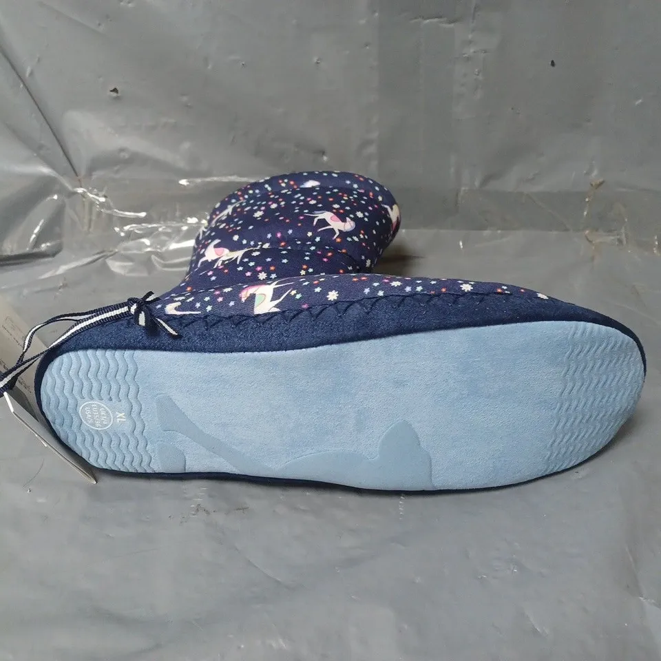 PAIR OF KIDS JOULES UNICORN SLIPPERSA - UK SIZE 3/4
