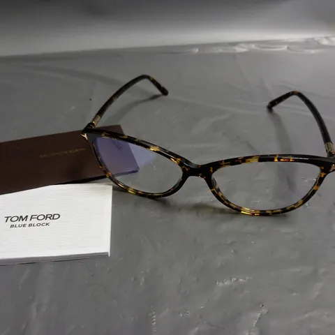 TOM FORD BLUE BLOCK ROUND TORTOISE GLASSES