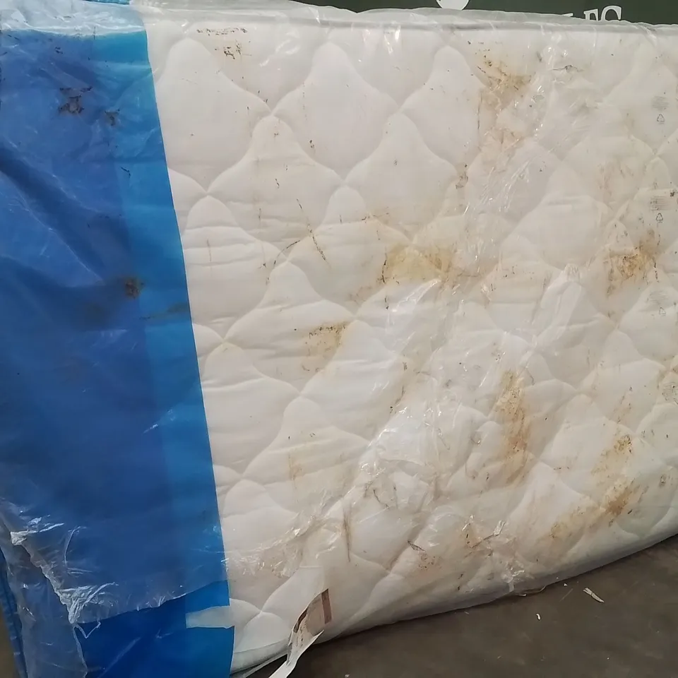 QUALITY BAGGED DOUBLE 135cm AIRSPRUNG LUXURY QUILTED MEDIUM MATTRESS RRP £229