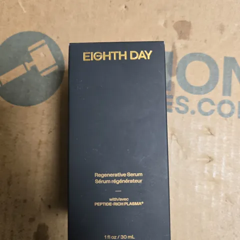 EIGHTH DAY REGENERATIVE SERUM WITH PEPTIDE-RICH PLASMA – 30 ML (1 FL OZ) BOXED