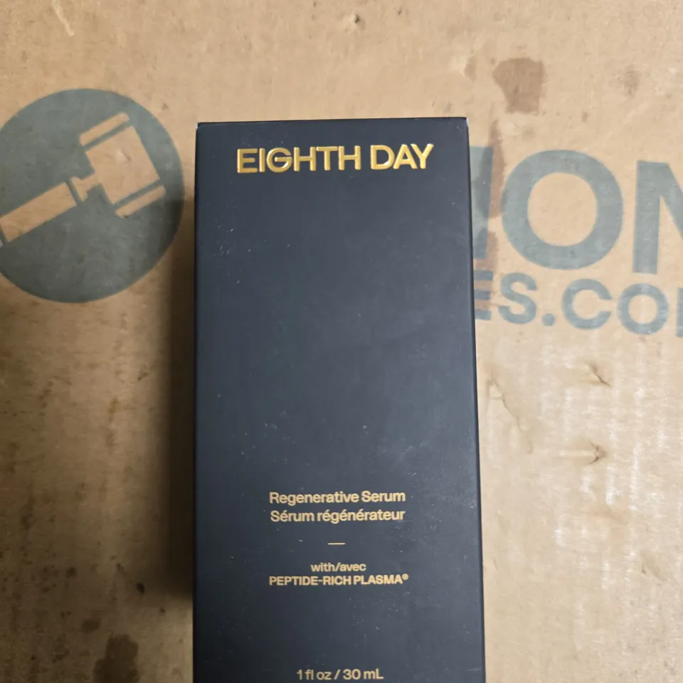 EIGHTH DAY REGENERATIVE SERUM WITH PEPTIDE-RICH PLASMA – 30 ML (1 FL OZ) BOXED
