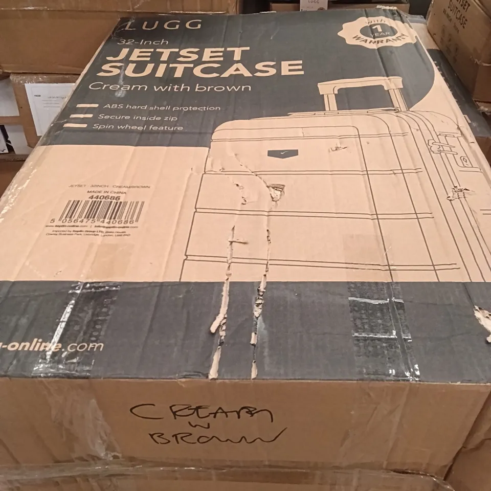 BOXED LUGG TRAVEL SUITCASE