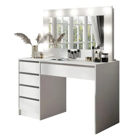 BOXED CAULDWELL DRESSING TABLE WITH MIRROR (1 OF 2 BOXES)