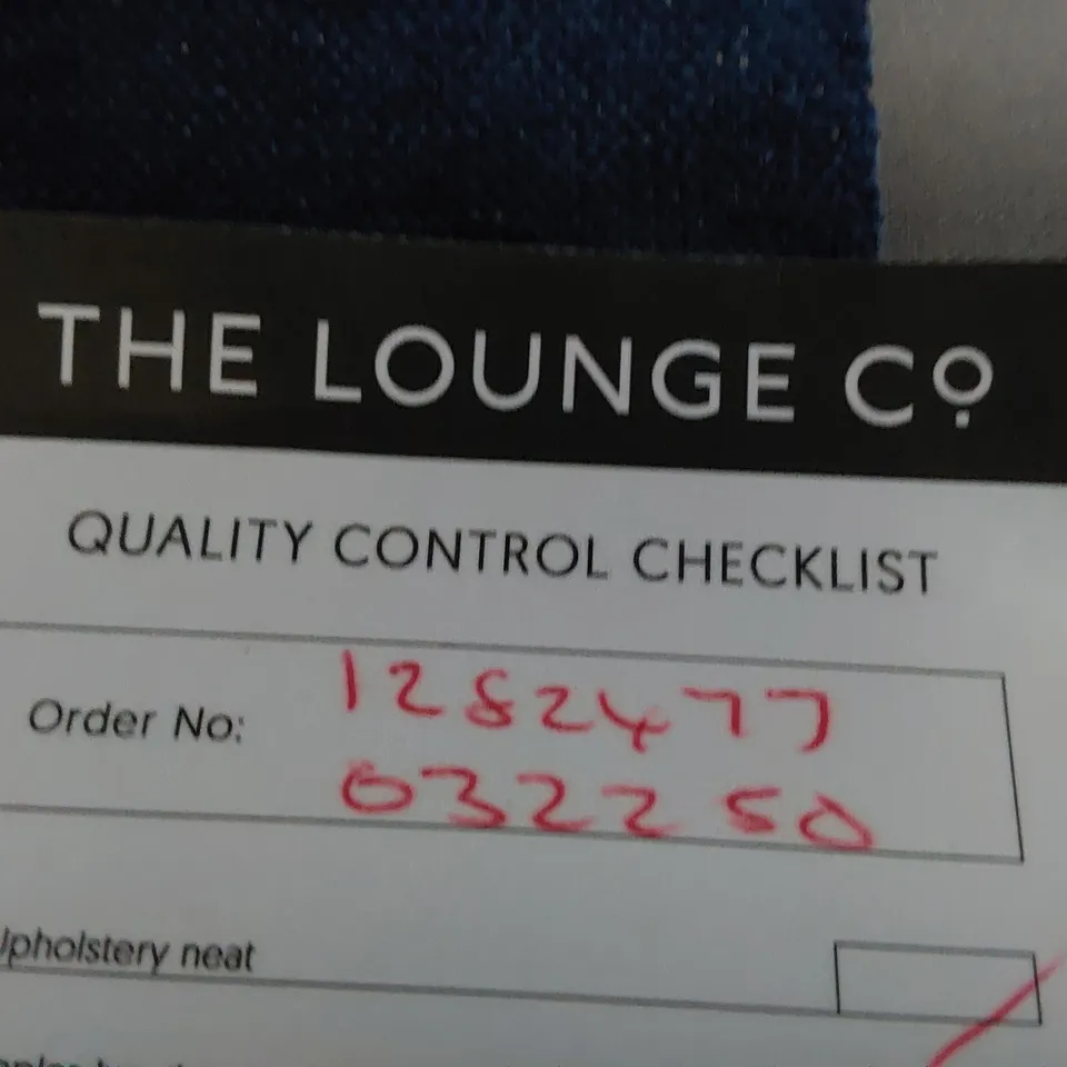 QUALITY BRITISH DESIGNER LOUNGE Co. HOLLY CHAISE SECTION BLUE PLUSH FABRIC 