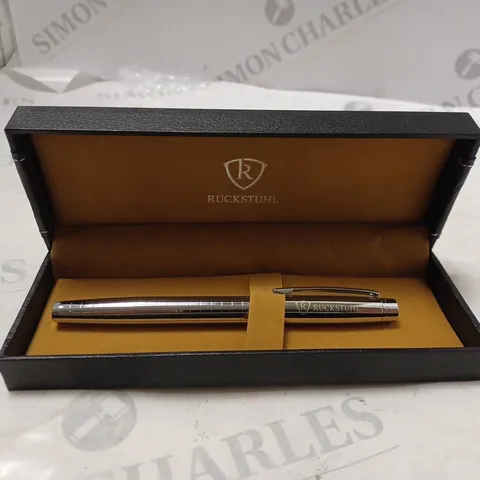 RUCKSTUHL STAINLESS STEEL LUXURY PEN IN GIFT BOX