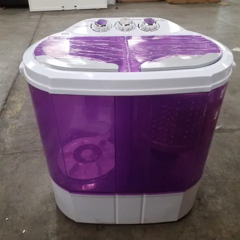 BOXED DISPLAY4TOP ELECTRIC MINI PORTABLE COMPACT 3.6KG CAPACITY WASHER WASHING MACHINE SPIN DRYER LAUNDRY - PURPLE