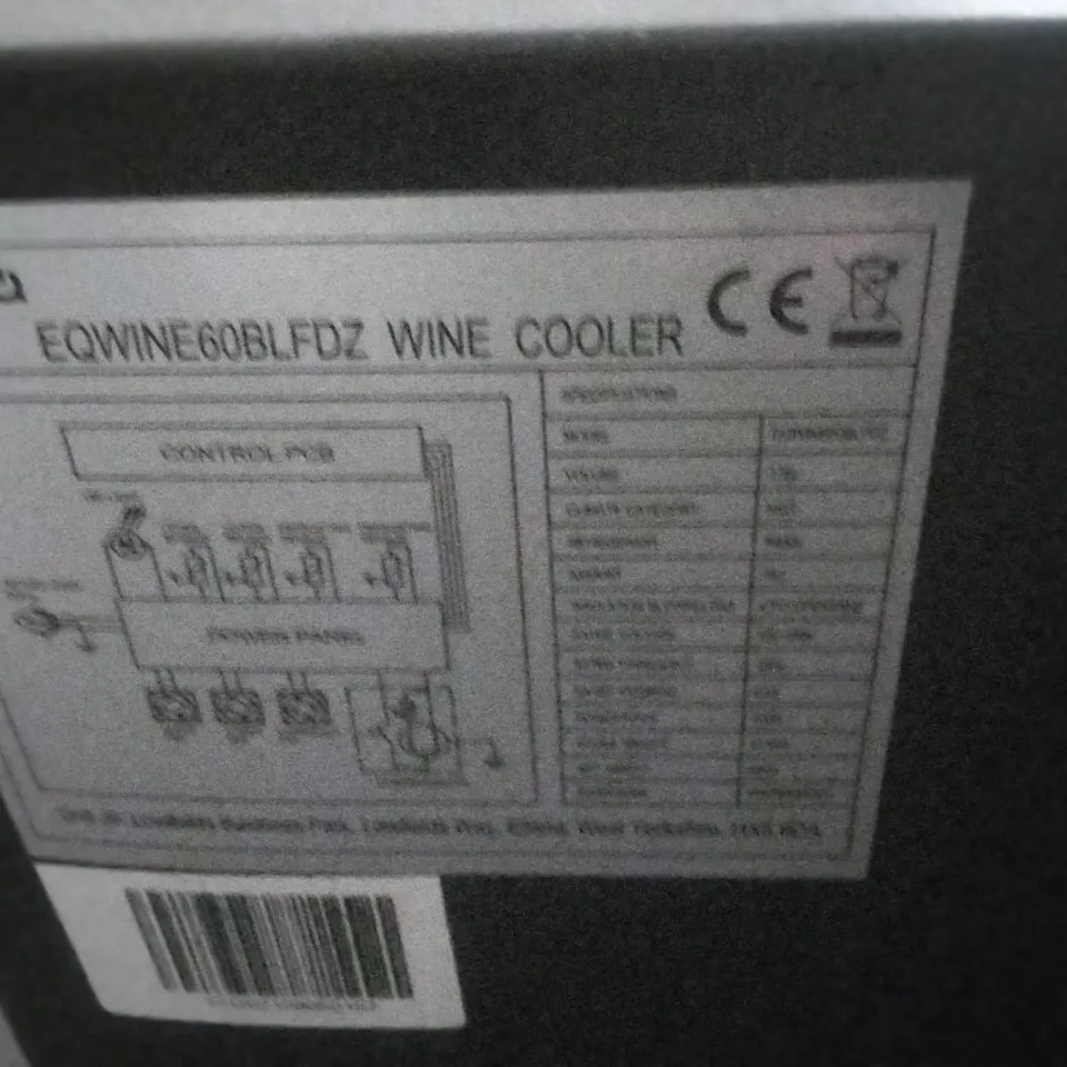 BLACK WINE COOLER EQWINE60BLFDZ
