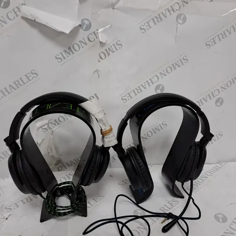 LARGE BOX OF ASSORTED GAMING HEADPHONES FOR XBOX AND PLAYSTATION