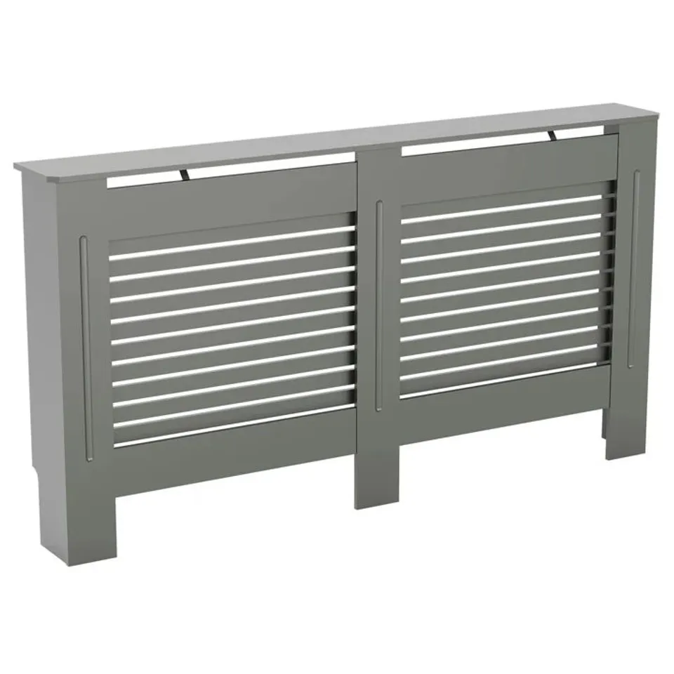 BOXED LASSIC VIDA DESIGNS MILTON RADIATOR COVER LARGE - GREY (1 BOX)