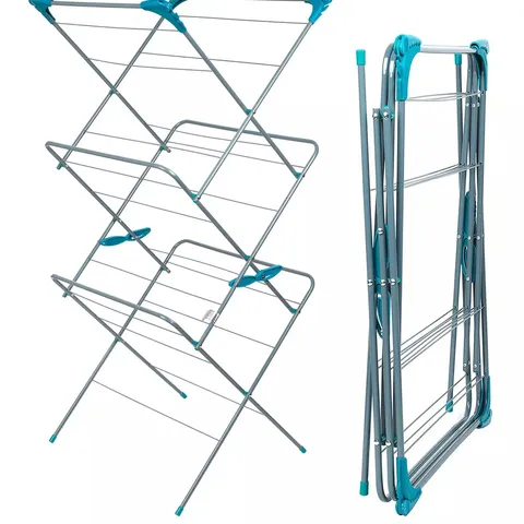 BELDRAY 3 TIER CLOTHES AIRER - GREY