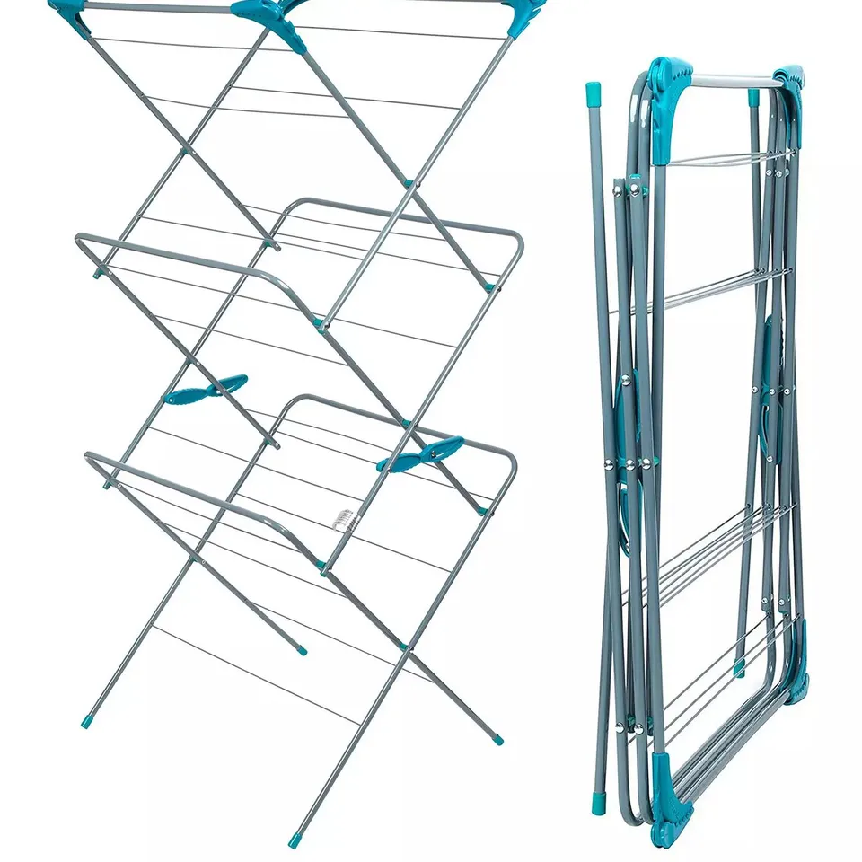 BELDRAY 3 TIER CLOTHES AIRER - GREY