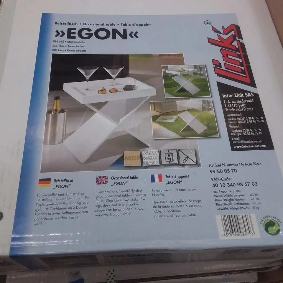 BOXED EGON OCCASIONAL TABLE (1 BOX)