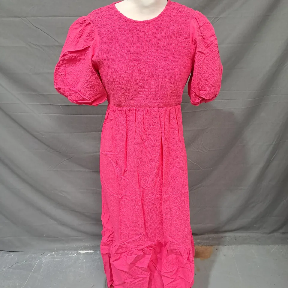 NOBODY'S CHILD KELSIE MIDI DRESS IN PINK SIZE 8