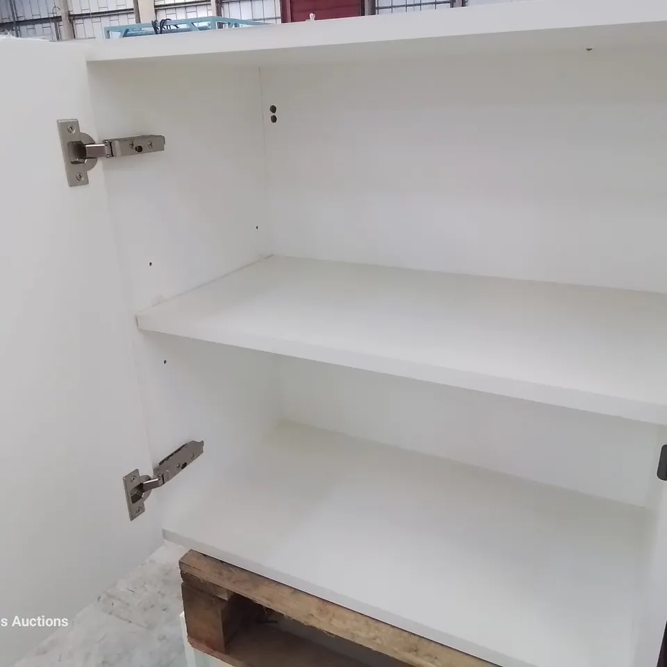 PALLET OF FIVE SINGLE DOOR LOCKABLE WALL CUPBOARDS WHITE