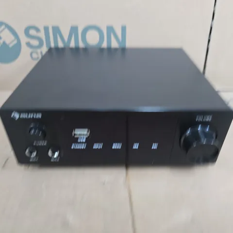 BLACK HI-FI AMPLIFIER / PREAMPLIFIER WITH VOLUME CONTROL 