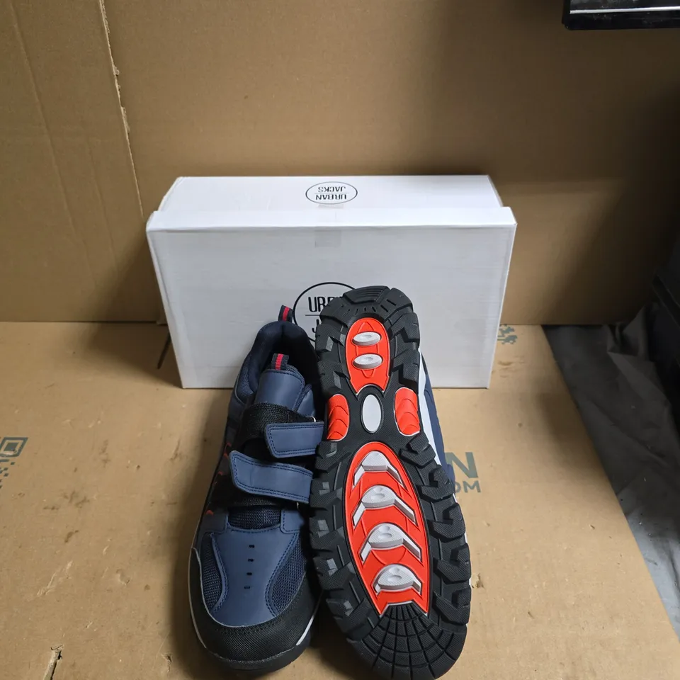 URBAN JACKS BLUE VELCRO TRAINERS – BOXED - UK SIZE 11