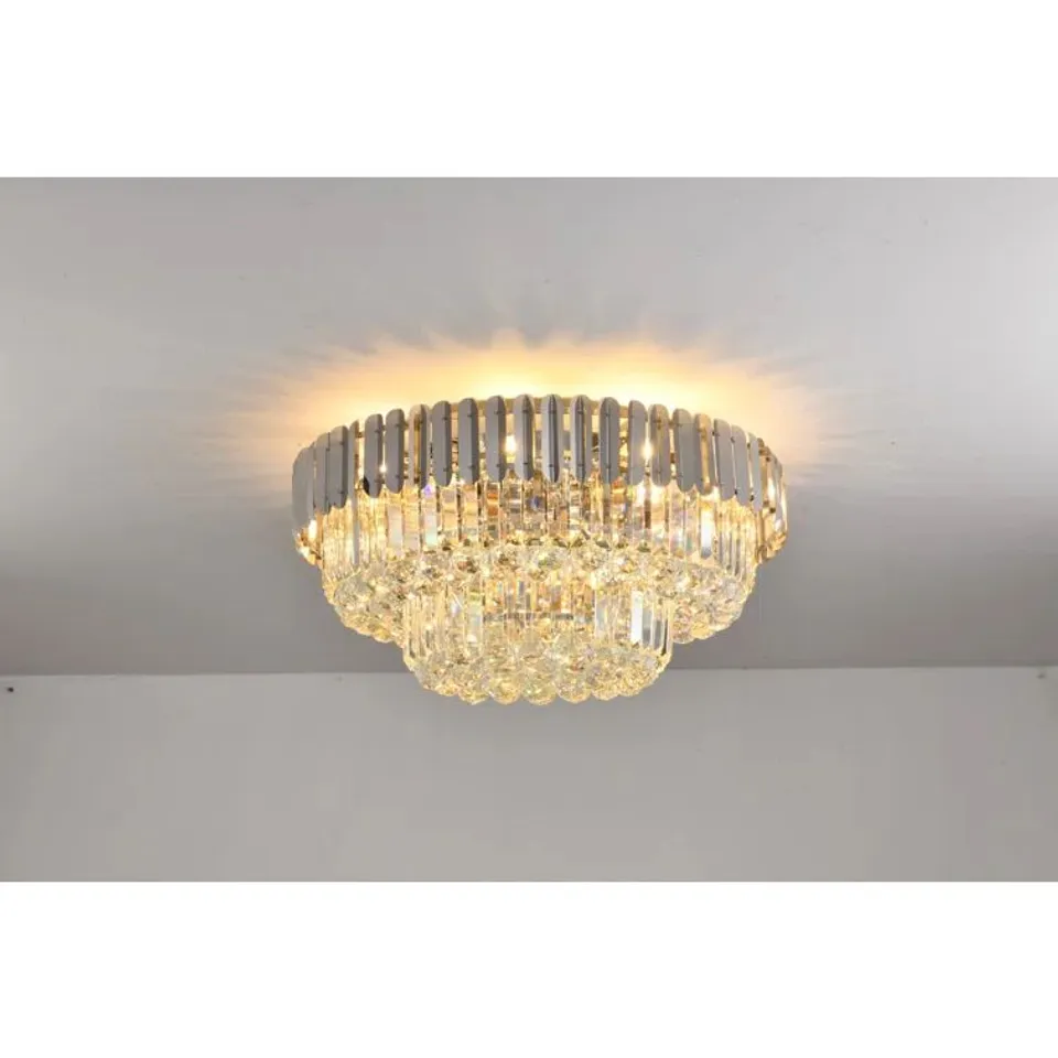 BOXED BRIGHOUSE CRYSTAL FLUSH MOUNT (1 BOX)