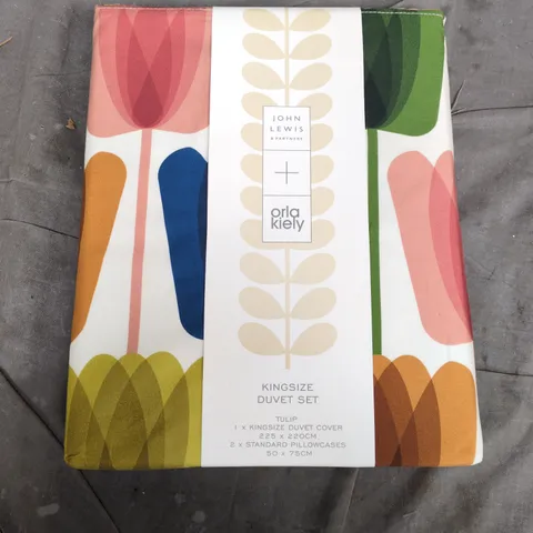 JOHN LEWIS + ORLA KIELY KINGSIZE DUVET SET