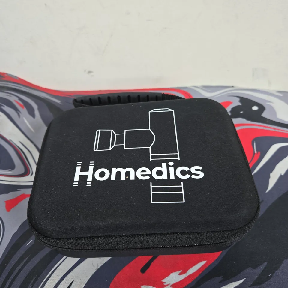 Homedics handheld massager with interchangeable heads – carry case included