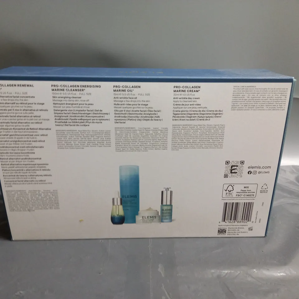 ELEMIS AGE DEFYING BESTSELLERS SET INLCUDING PRO-COLLAGEN MARINE CREAM (30ML), PRO-COLLAGEN MARINE OIL (15ML), PRO-COLLAGEN ENERGISING MARINE CLEANSER (150ML), ETC. 