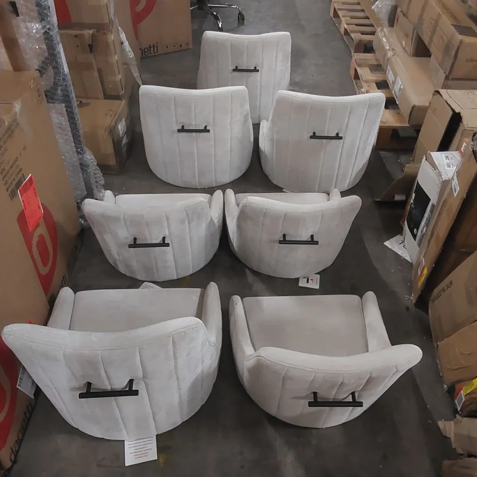 LOT OF 7x ASSORTED DANETTI DINING CHAIR PARTS WITHOUT LEGS (2 BOXES)