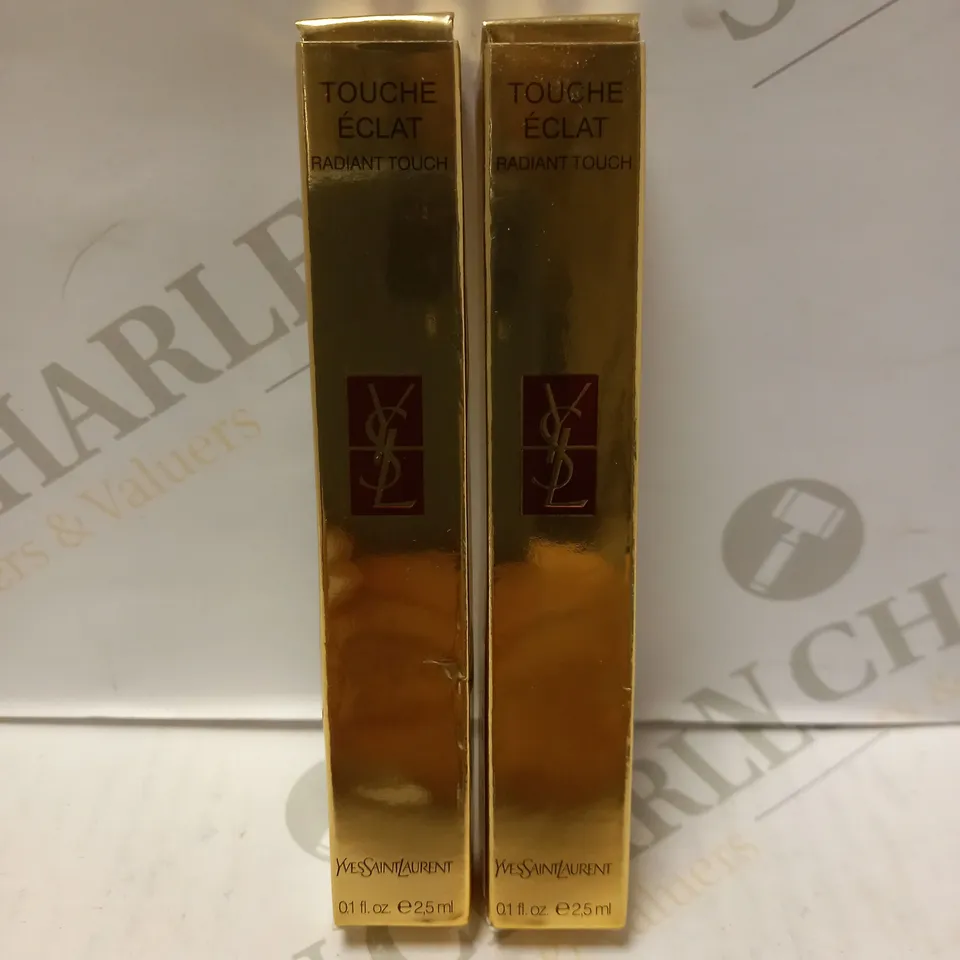 LOT OF 2 YSL TOUCHE ECLAT RADIANT TOUCH HIGHLIGHTERS - 1 ROSE LUMINERE 