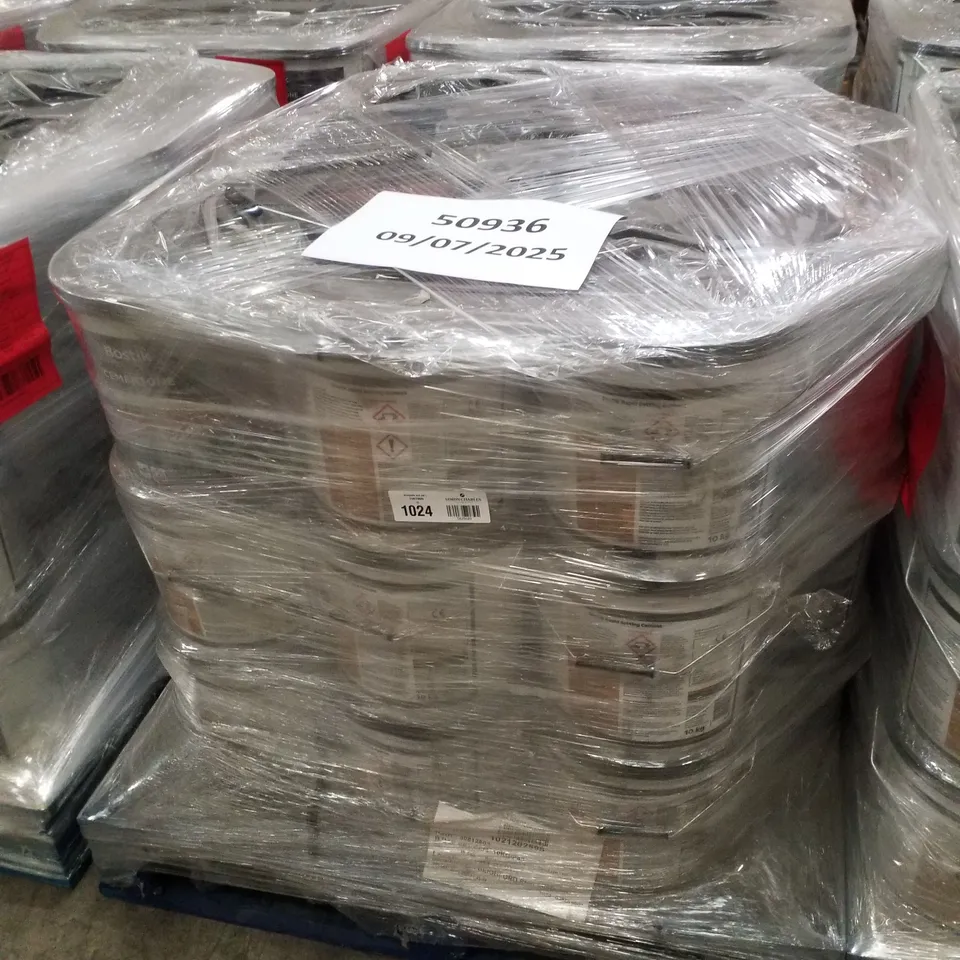 PALLET CONTAINING APPROXIMATELY 45 BUCKETS OF BOSTIK CEMENTONE RAPID SETTING WATERPROOF CEMENT 10KG