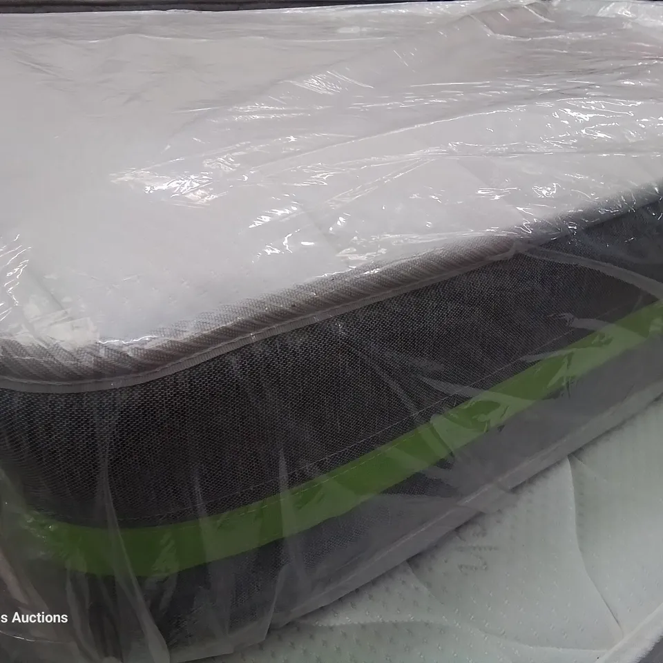 QUALITY BAGGED 4'6" DOUBLE HYBRID MEMORY FOAM OPEN COIL MATTRESS 