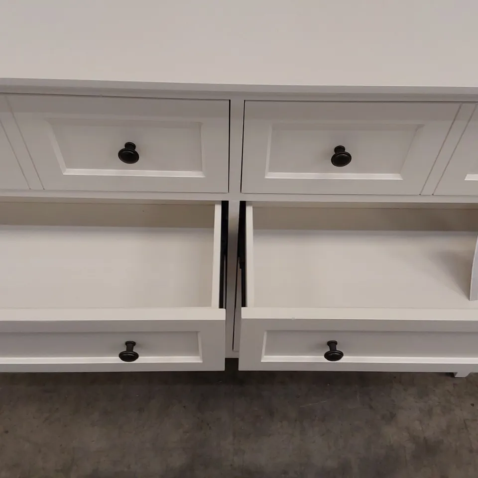 GRACE EIGHT DRAWER DRESSER IN SNOWFALL WHITE (1 ITEM)