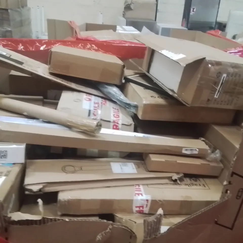 PALLET OF ASSORTED HOUSEHOLD GOODS AND PRODUCTS TO INCLUDE;WEIGHING SCALES,COFFEE MACHINE,RETRACTABLE SAFETY GATE 