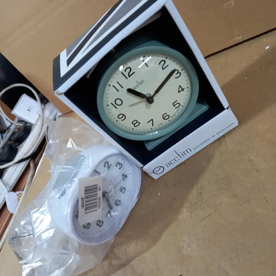 LOT OF 2 ACCTIM ALARM CLOCKS 