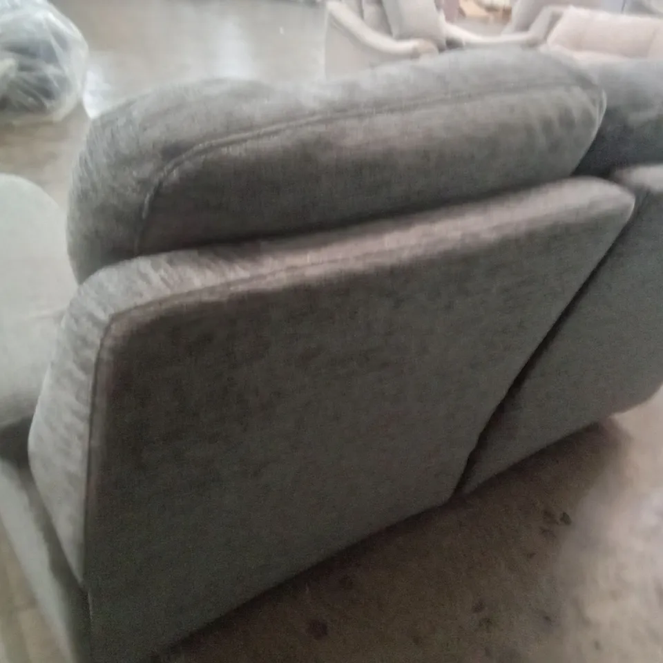 DESIGNER G PLAN MADE BURFORD 2 SEATER ELECTRIC RECLINER DBL SOFA - BOUCLE GREY FABRIC 