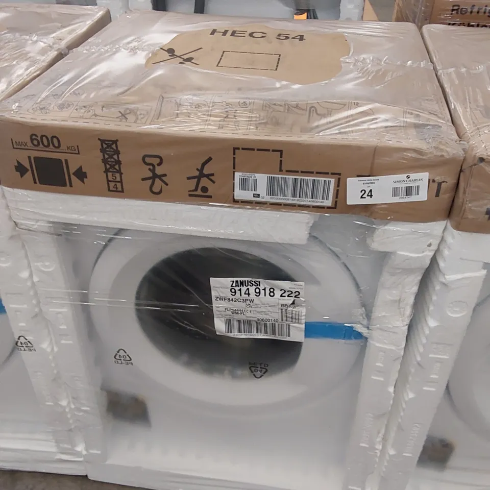 ZANUSSI ZWF842C3PW WASHING MACHINE, 8KG, 1400 SPIN, WHITE, C RATED