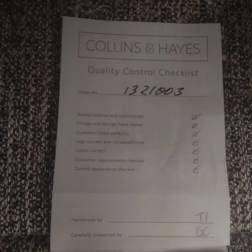 QUALITY BRITISH DESIGNER LOUNGE CO. 2.5 SEATER SOFA GREY FABRIC