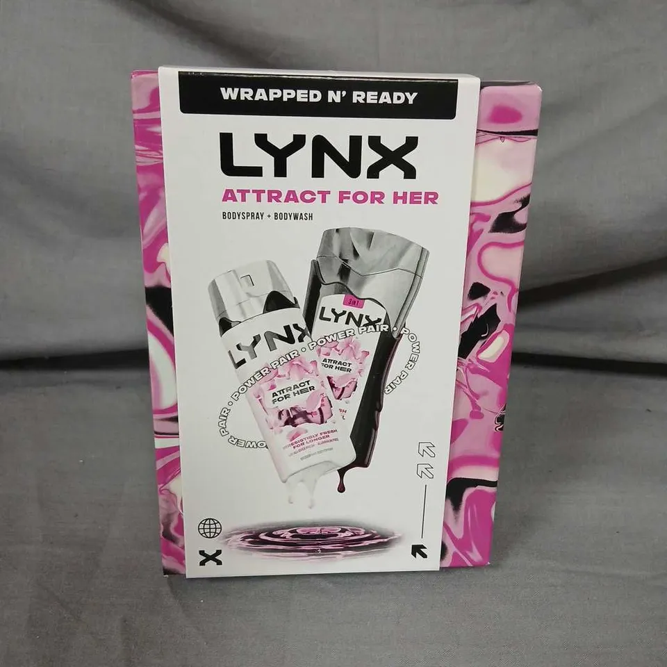 FIVE LYNX ATTRACT FOR HER BODY SPRAY + BODY WASH GIFT SET – WRAPPED N' READY