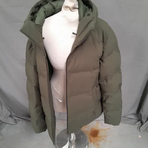 UNIQLO SEMLESS DOWN PARKA IN OLIVE SIZE XL