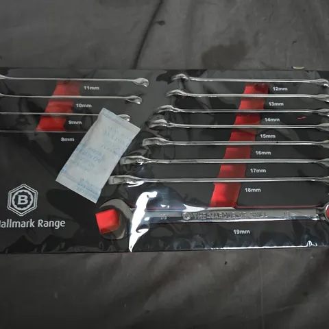 The Hallmark Range 12-piece metric open-end wrench set (8-19 mm)