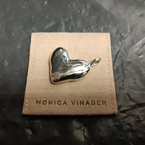 MONICA VINADER SILVER HEART CHARM PENDANT