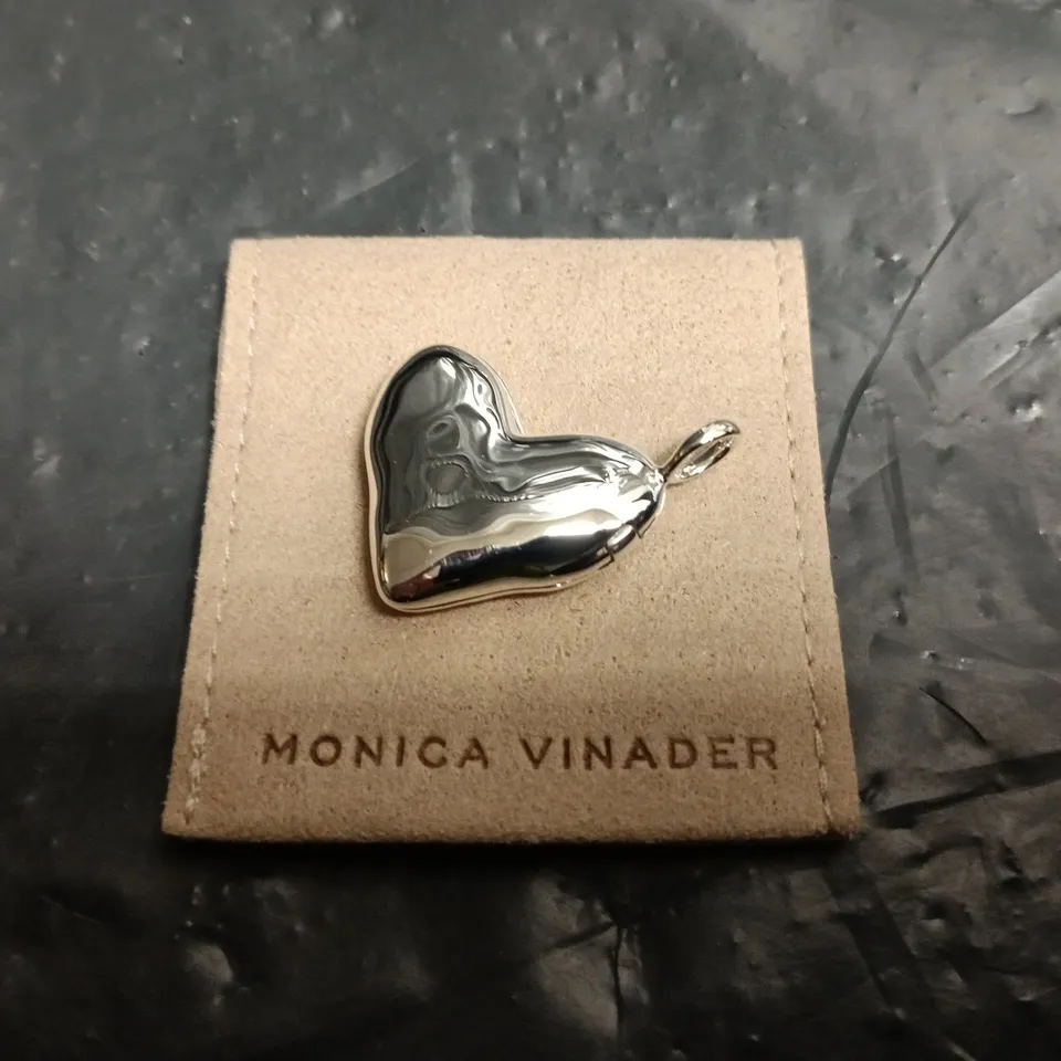 MONICA VINADER SILVER HEART CHARM PENDANT