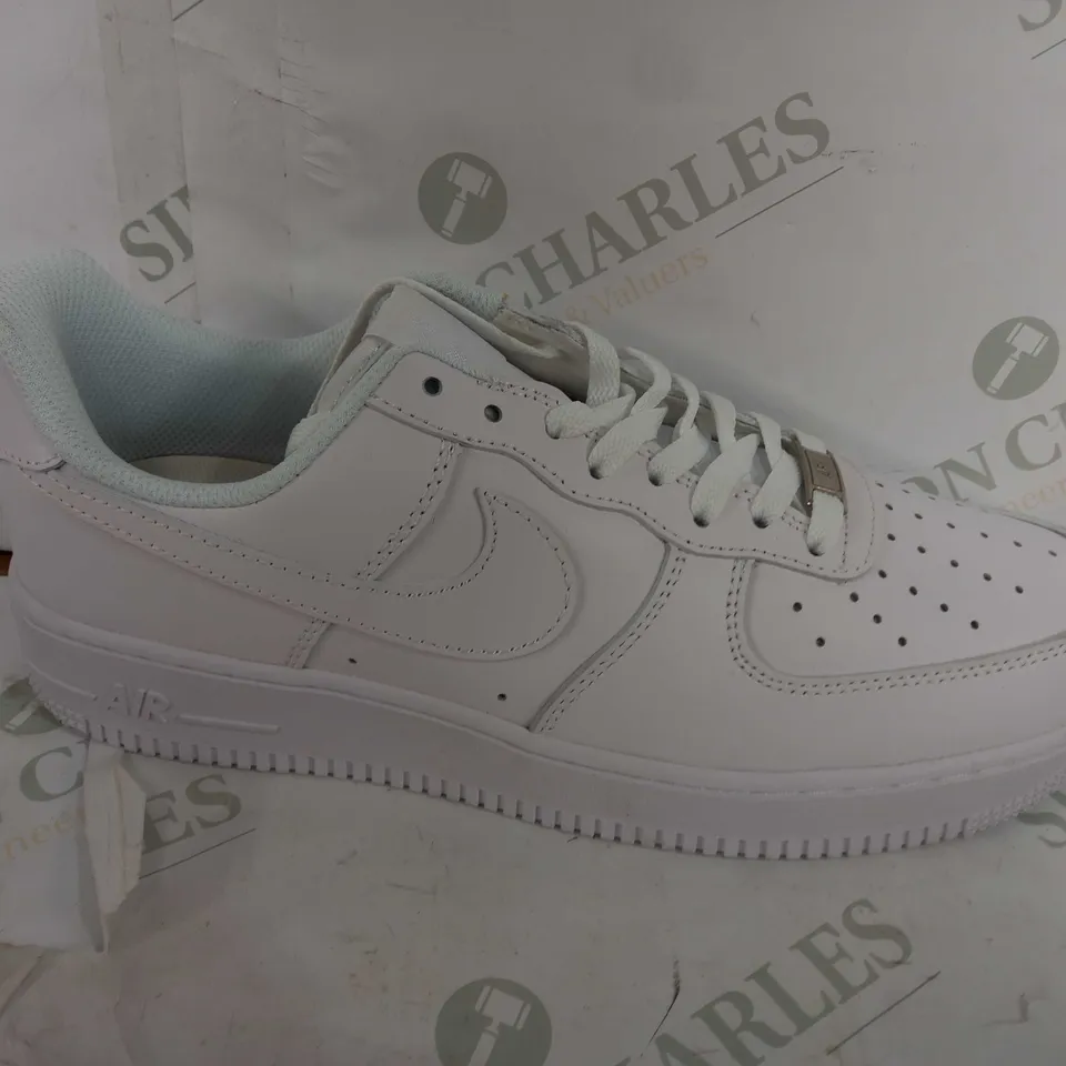 PAIR OF NIKE AIR FORCE 1 LOWS IN ALL WHITE - UK 9